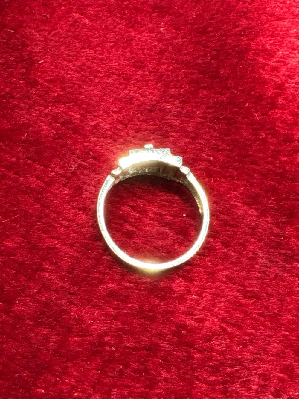 10K Yellow Gold Baby Ring Letter T Size 3 1.2g Initial Signet Ring
